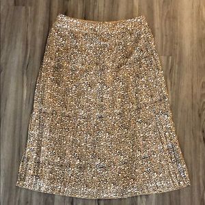 NEW J. Crew Leopard Print Midi Skirt